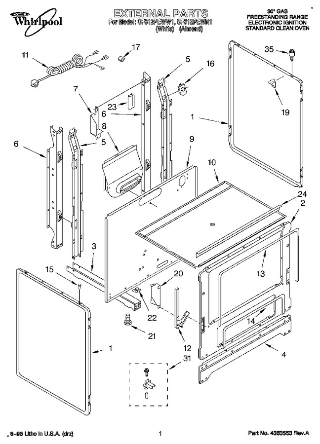 Diagram for SF312PEWW1