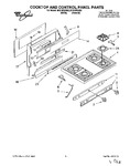 Diagram for 01 - Cooktop And Control Panel, Literature