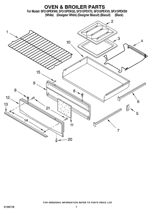 Diagram for SF315PEKW0