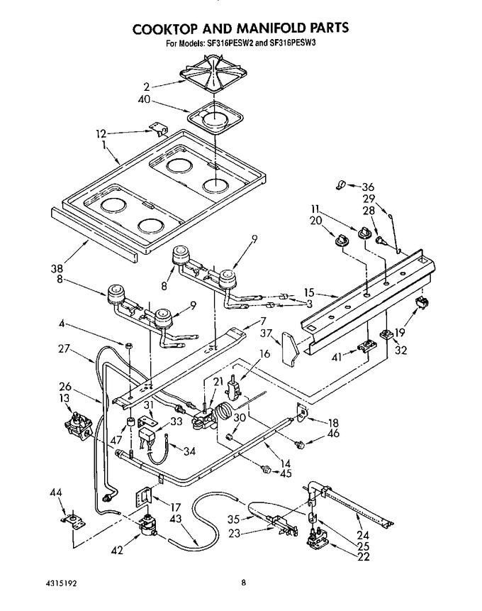 Diagram for SF316PESW3