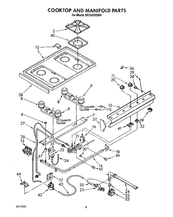 Diagram for SF316PESW4