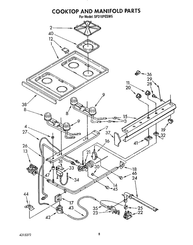 Diagram for SF316PESW5