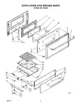 Diagram for 05 - Oven Door And Broiler