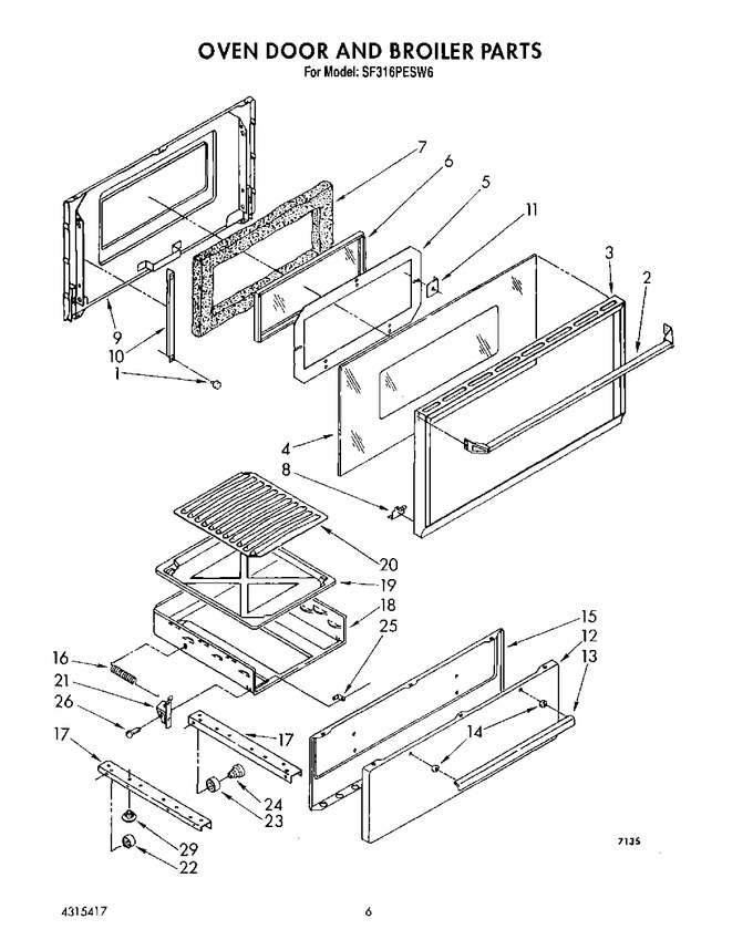 Diagram for SF316PESW6