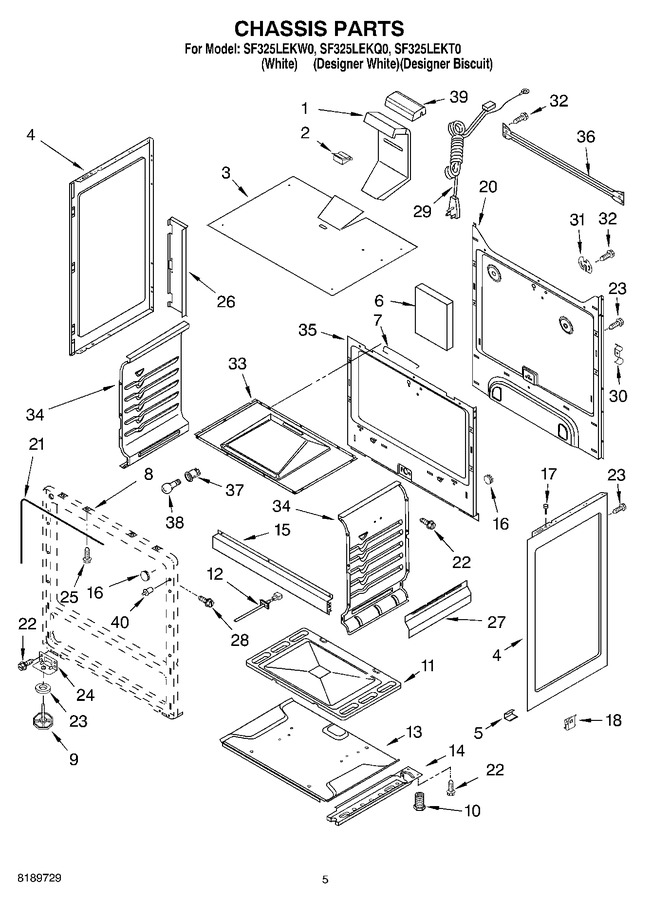 Diagram for SF325LEKW0