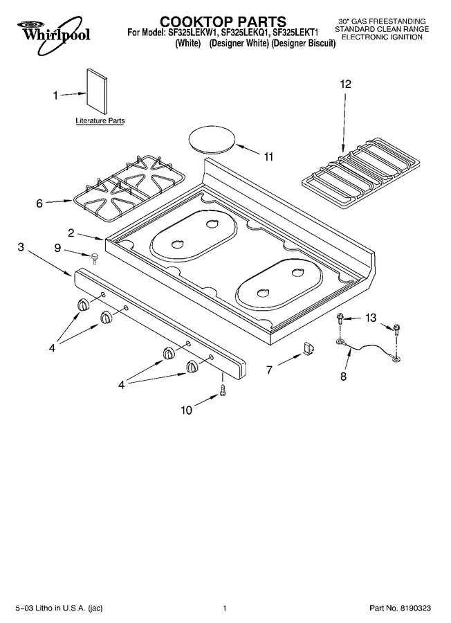 Diagram for SF325LEKQ1