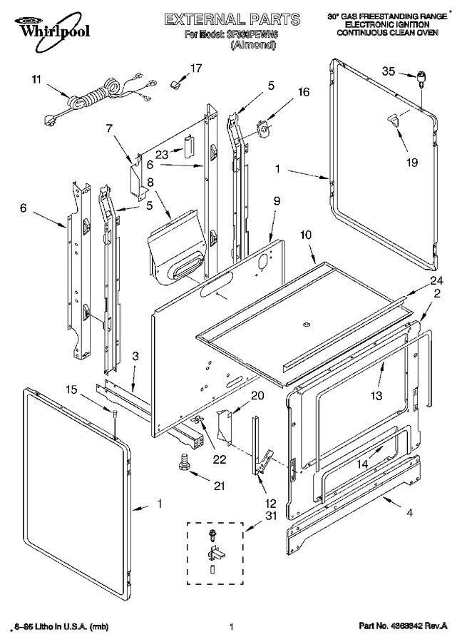 Diagram for SF330PEWN6