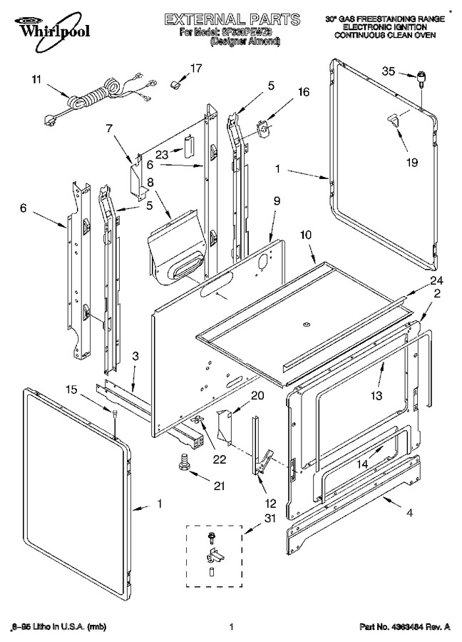 Diagram for SF330PEWZ0