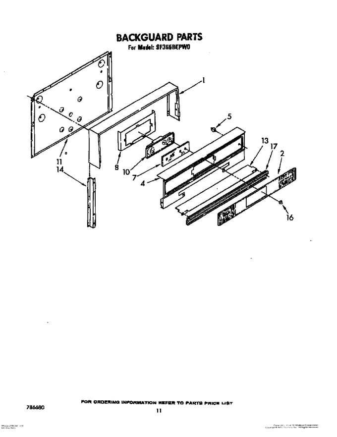 Diagram for SF365BEPW0