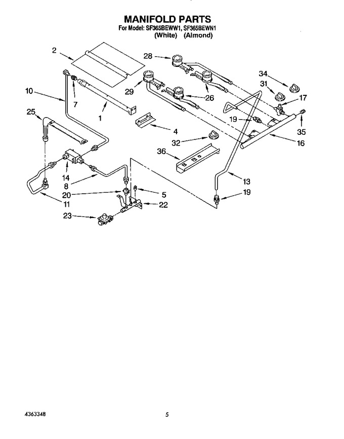 Diagram for SF365BEWW1