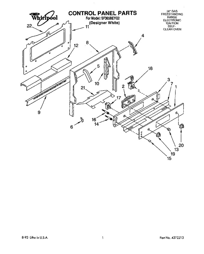 Diagram for SF365BEYQ2