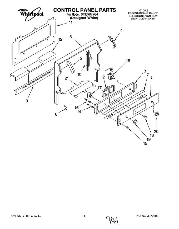 Diagram for SF365BEYQ4