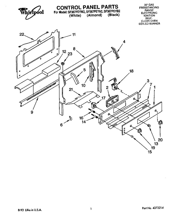 Diagram for SF367PEYN2