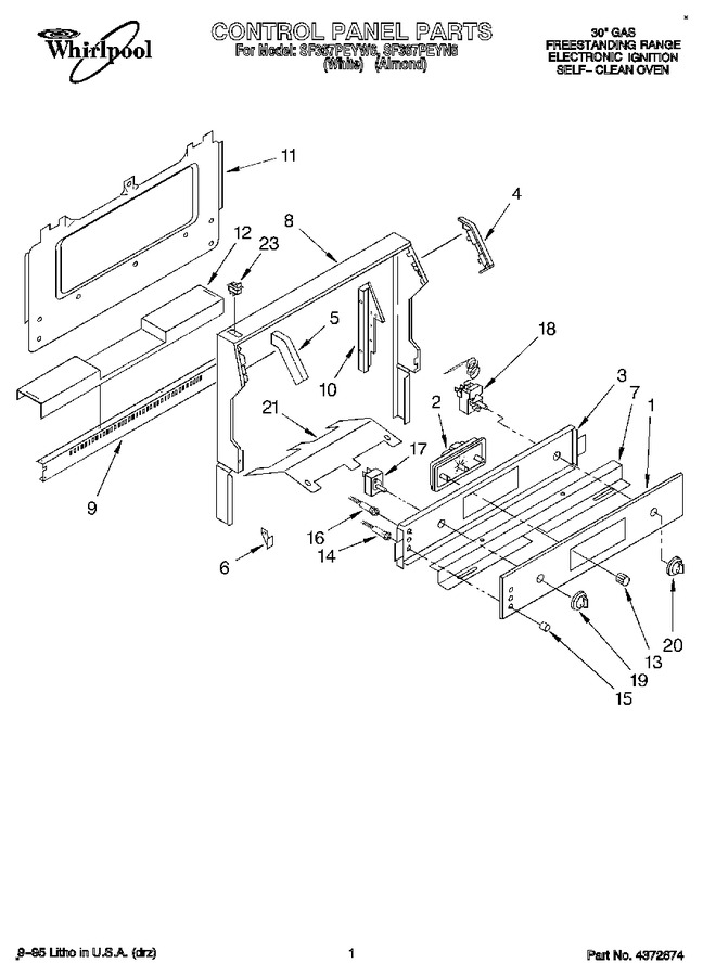 Diagram for SF367PEYW6