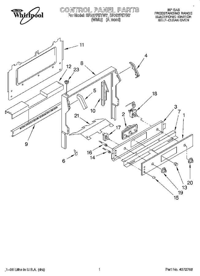 Diagram for SF367PEYW7