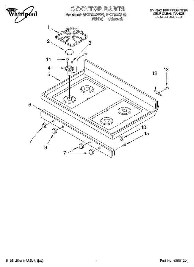 Diagram for SF370LEGW0