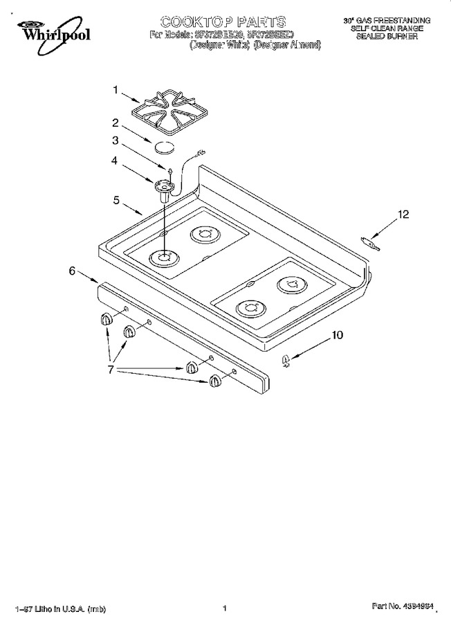 Diagram for SF372BEEZ0