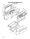 Diagram for 06 - Oven Door And Drawer