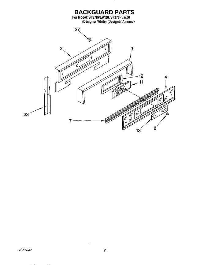 Diagram for SF378PEWZ0