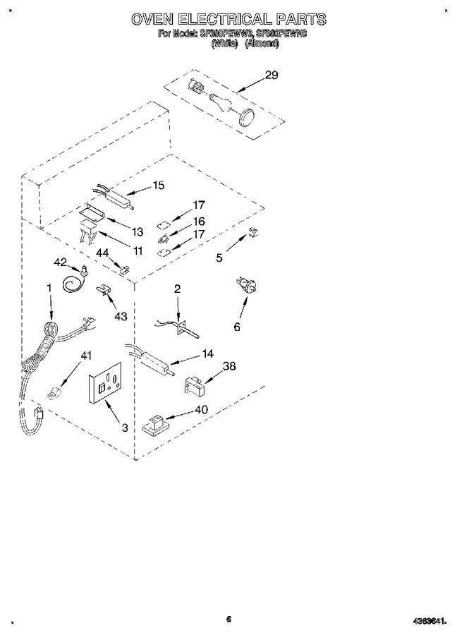 Diagram for SF380PEWW0