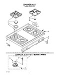 Diagram for 02 - Cooktop, Complete Sealed Gas Burner