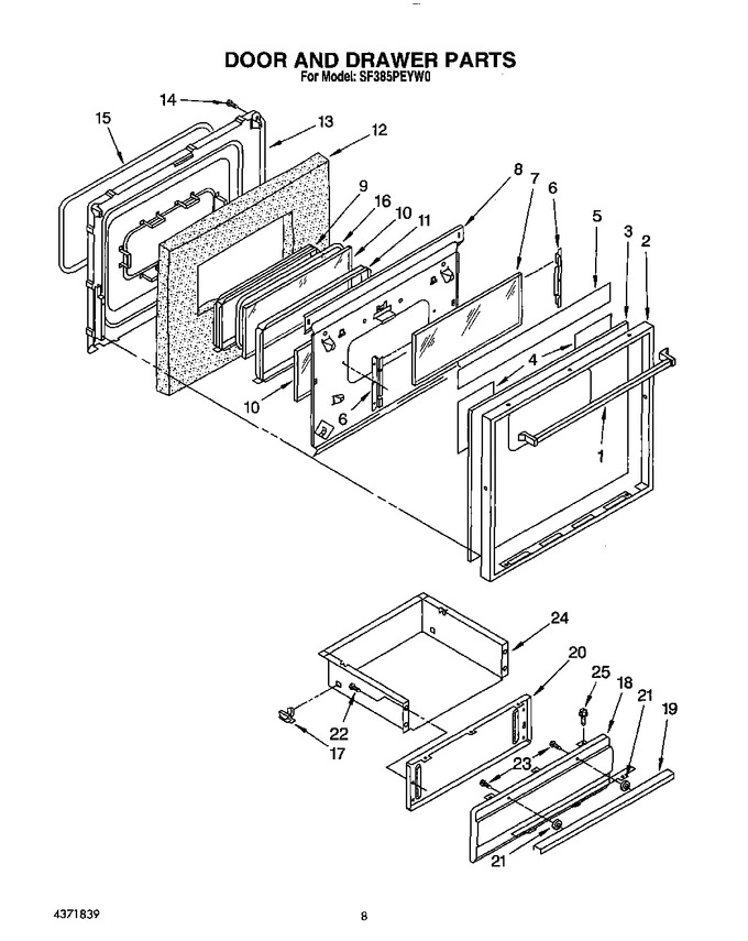 Diagram for SF385PEYW0