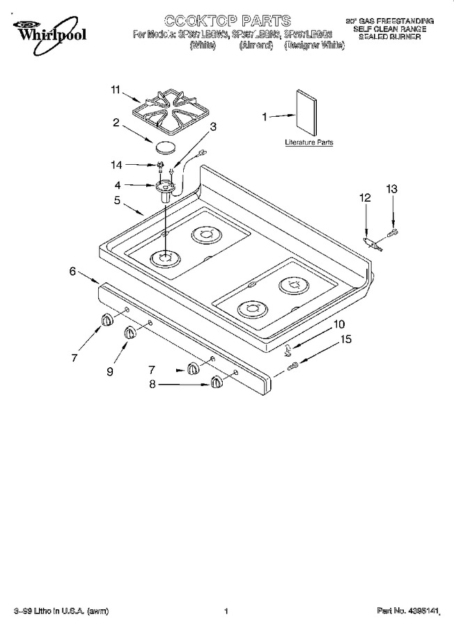 Diagram for SF387LEGW3