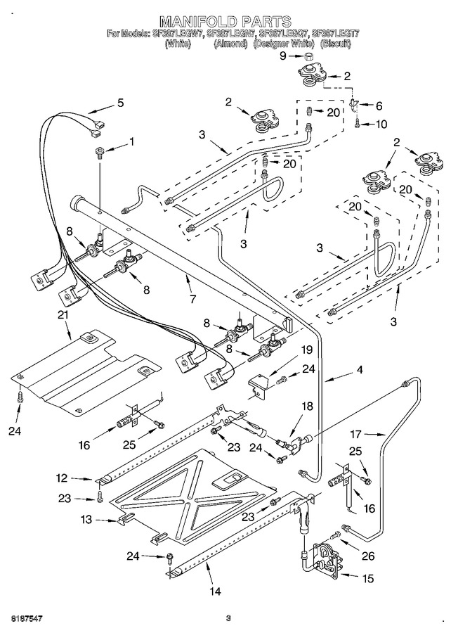 Diagram for SF387LEGW7