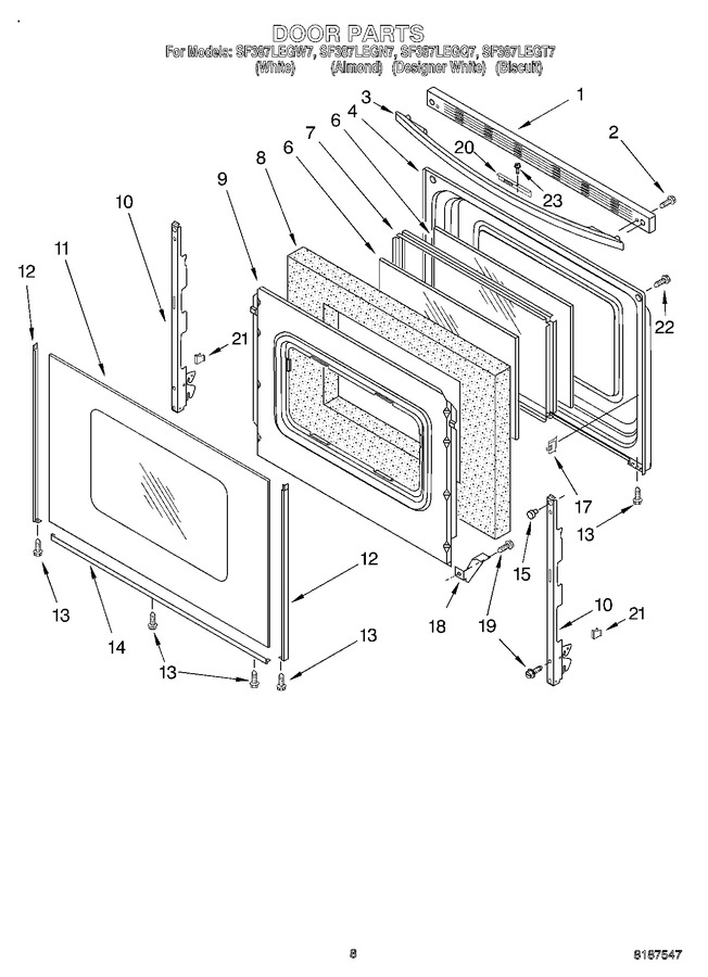 Diagram for SF387LEGW7