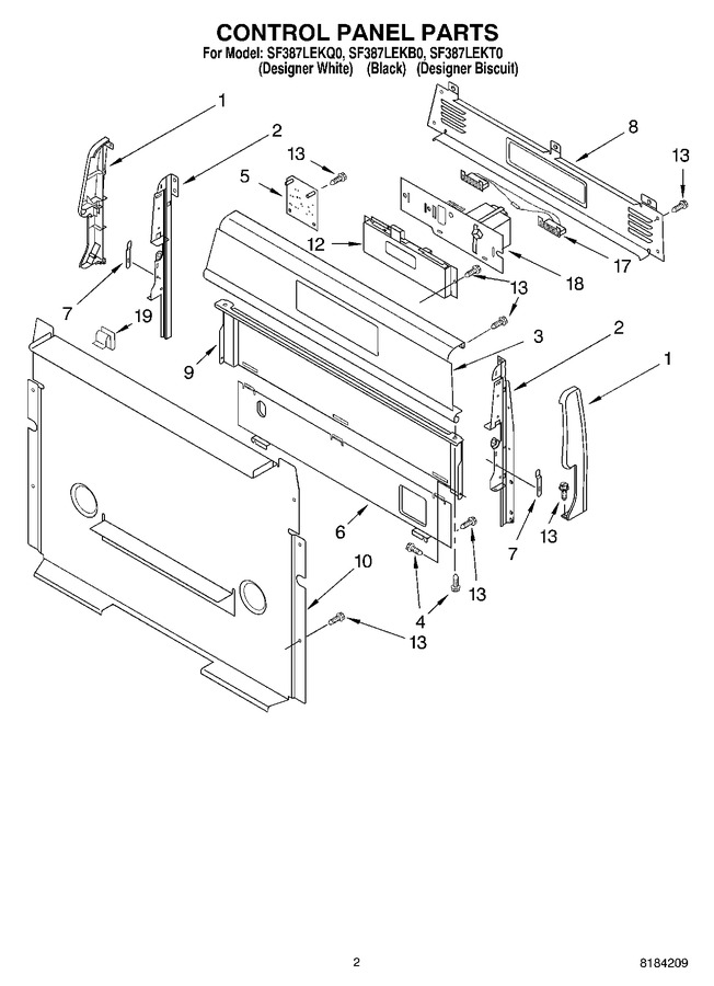 Diagram for SF387LEKT0