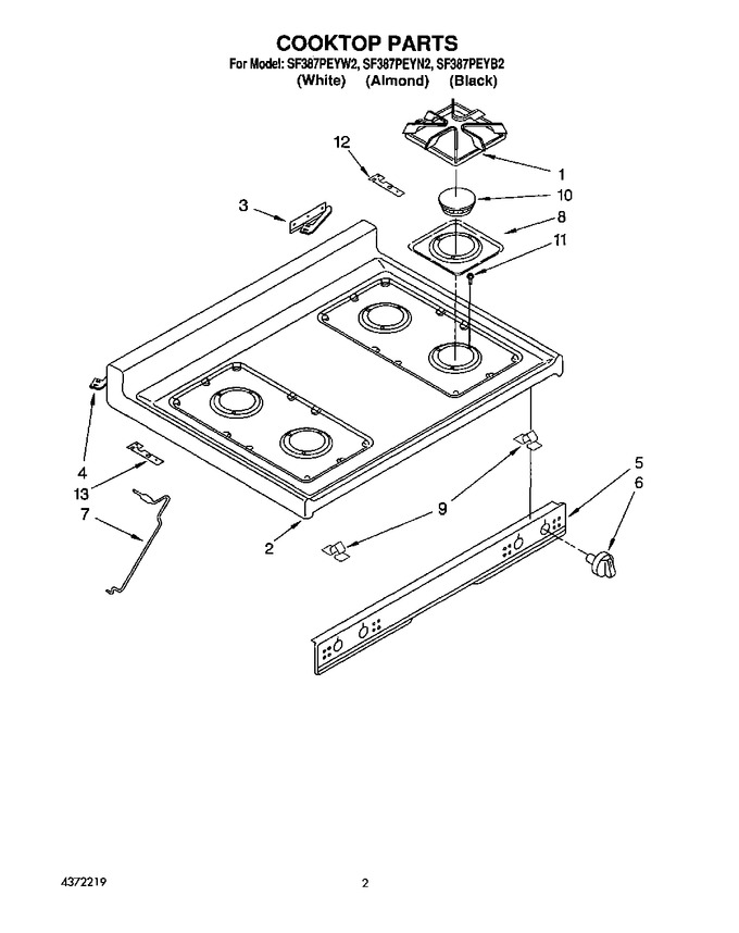 Diagram for SF387PEYW2