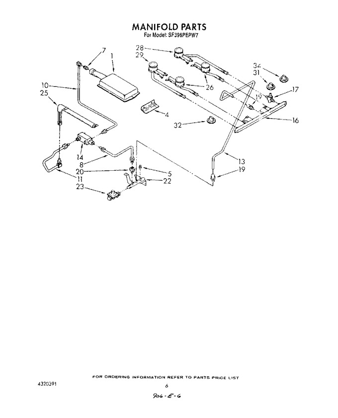 Diagram for SF395PEPW7