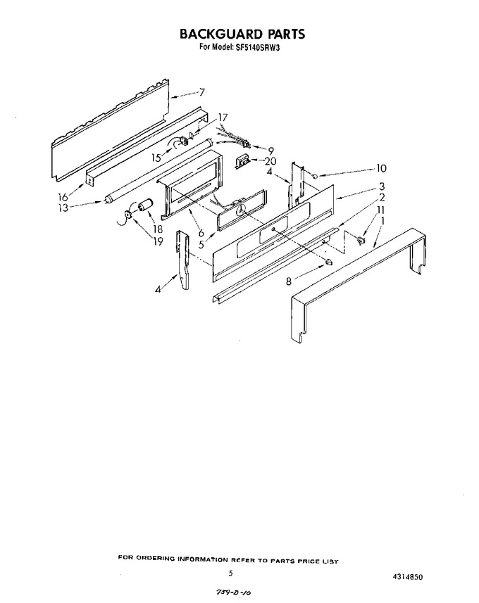 Diagram for SF5140SRW3