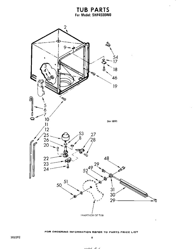 Diagram for SHF4500W0