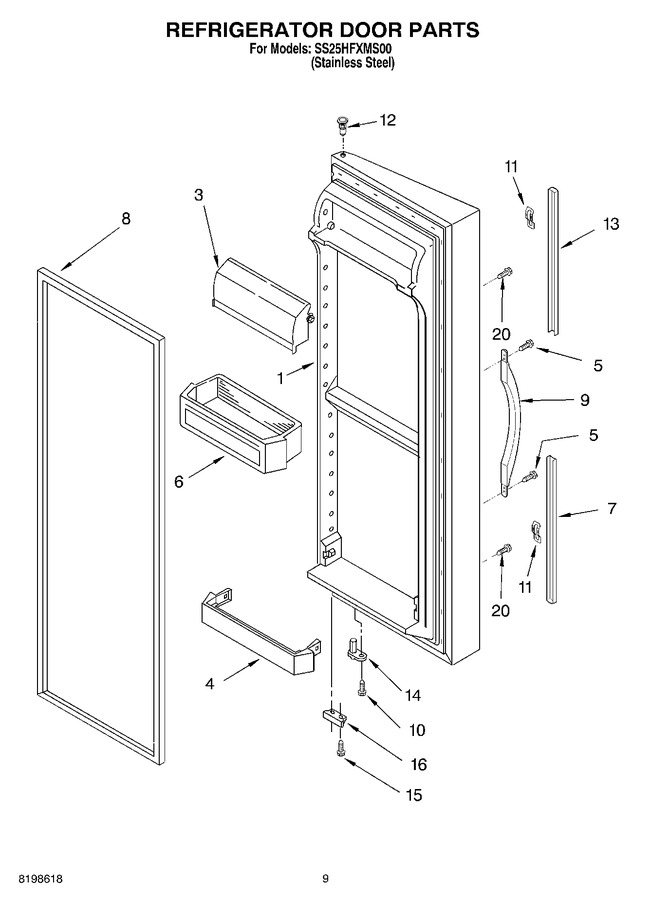 Diagram for SS25HFXMS00