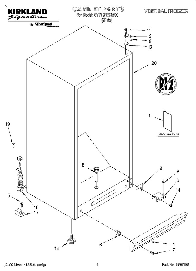 Diagram for SVF15NRHW00