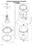 Diagram for 03 - Agitator, Basket And Tub Parts