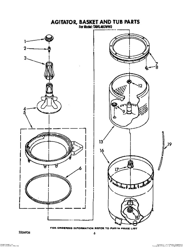 Diagram for TAWL400WW0