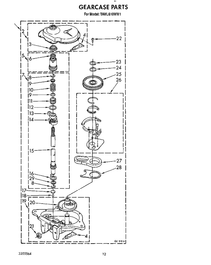 Diagram for TAWL610WW1