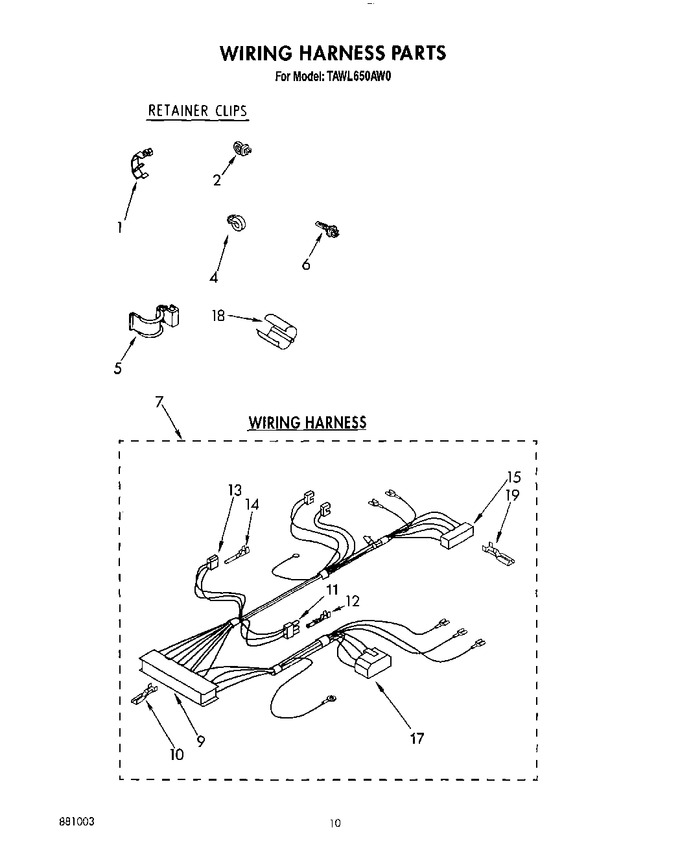 Diagram for TAWL650AN0