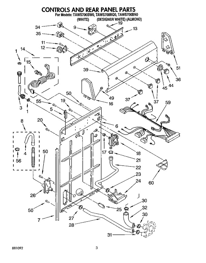 Diagram for TAWS700BW0