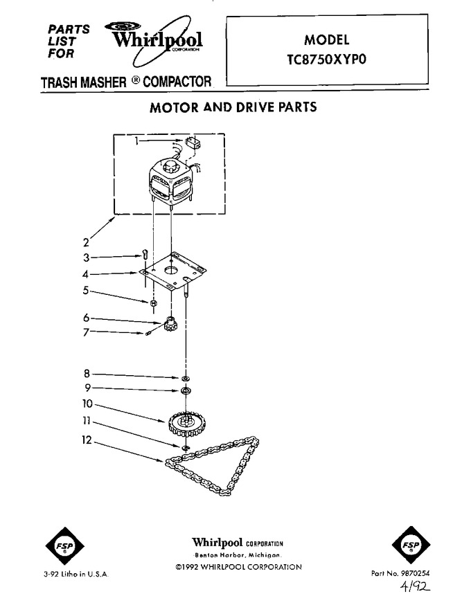 Diagram for TC8750XYP0