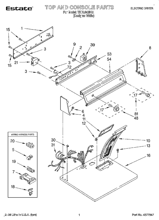 Diagram for TEDL640DQ1