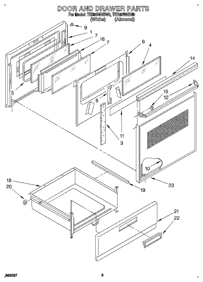 Diagram for TER86W5BW0