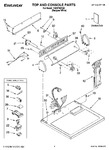 Diagram for 01 - Top And Console Parts