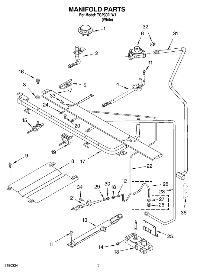 Diagram for TGP302LW1