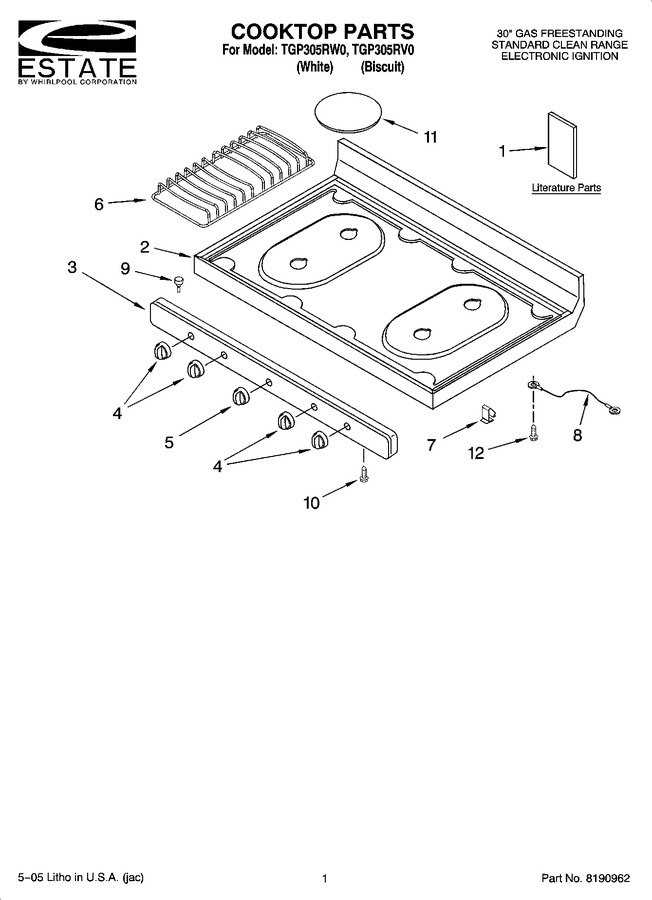 Diagram for TGP305RW0