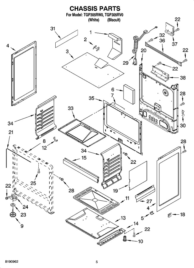 Diagram for TGP305RW0