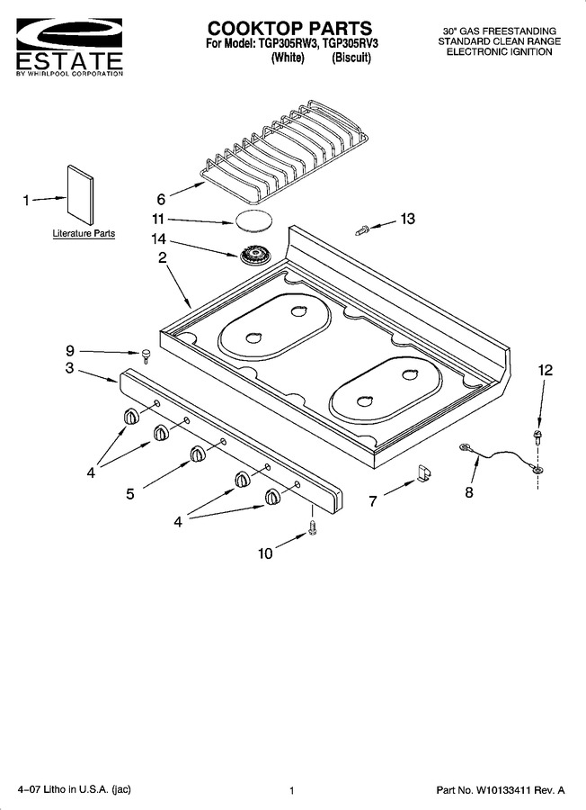 Diagram for TGP305RV3