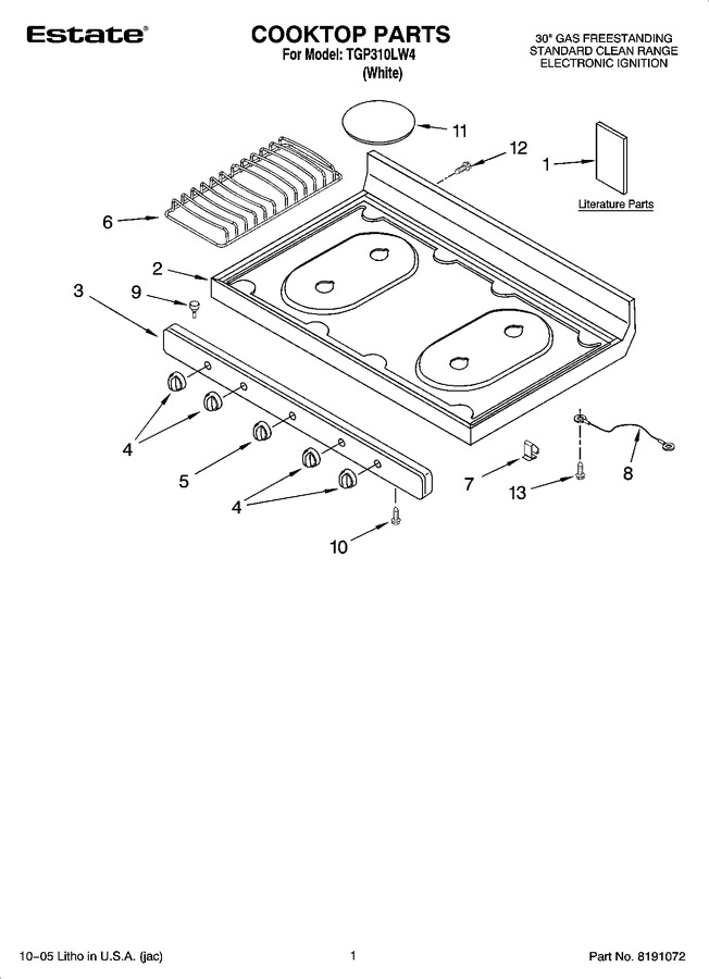 Diagram for TGP310LW4